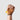 Women's V-Series 3-FC Leather in Tan – On Hand Closed Fist to show attachment onto fingers for supported 3 finger grip and coverage