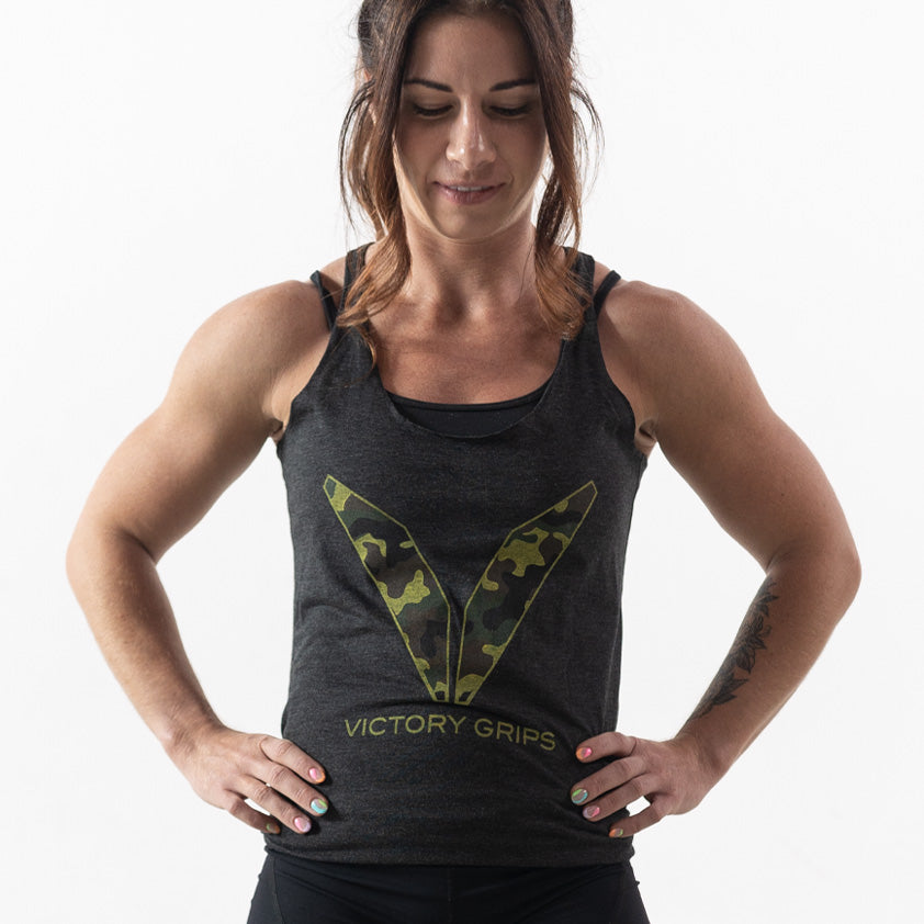 Women's Camo Logo Tank – Victory Grips